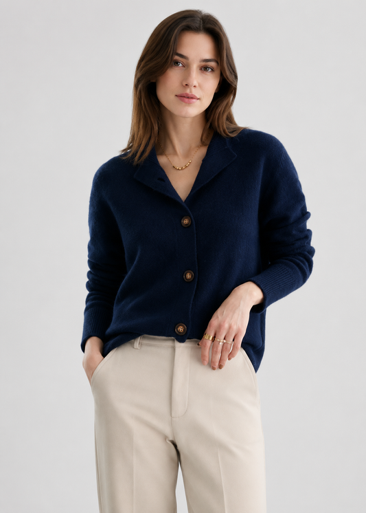 Elegant Knit Cardigan | Women's Soft Button-Up Sweater | Steven & Levon