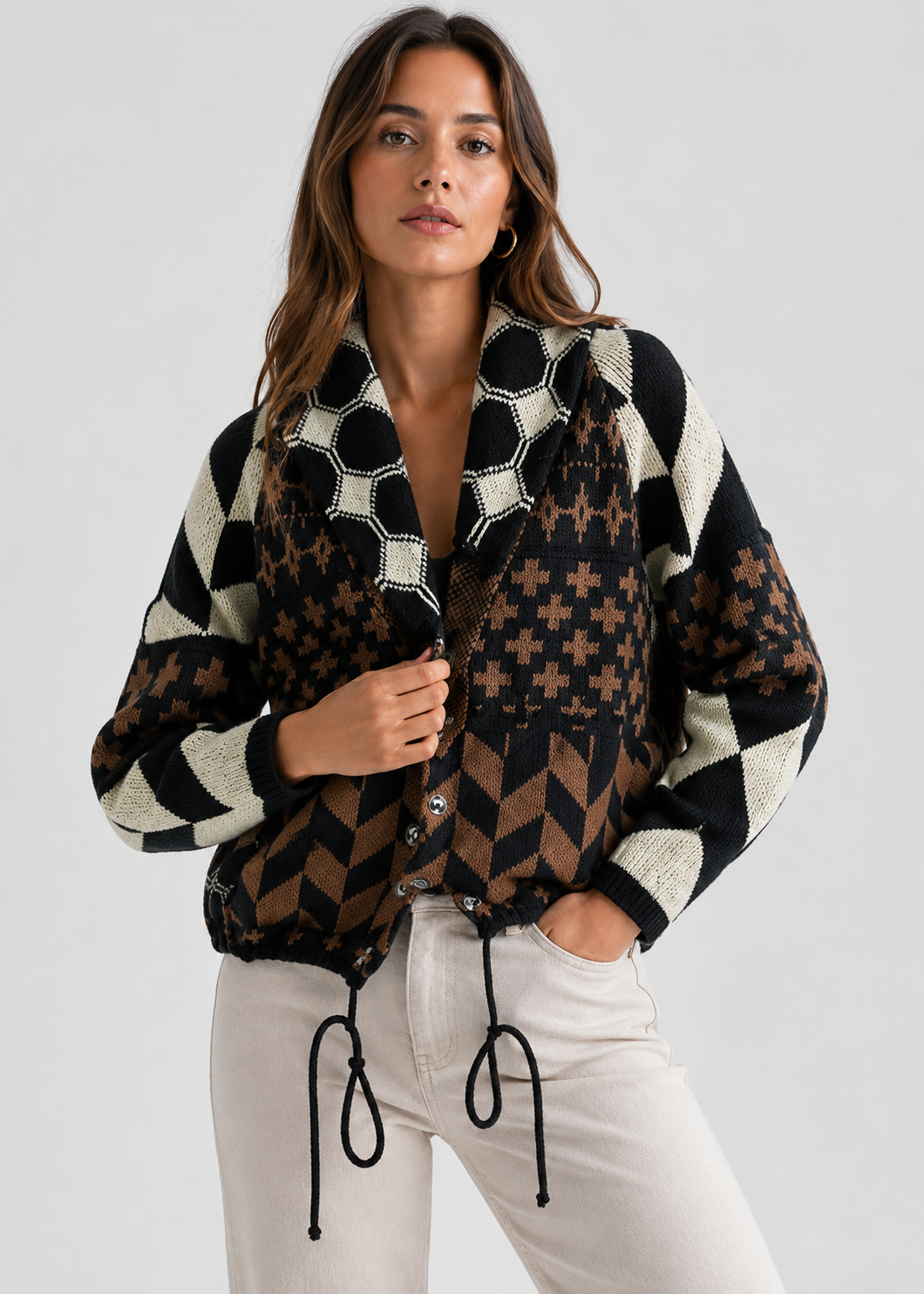 Women's Elegant Knit Cardigan | Soft Button-Up Sweater | Steven & Levon
