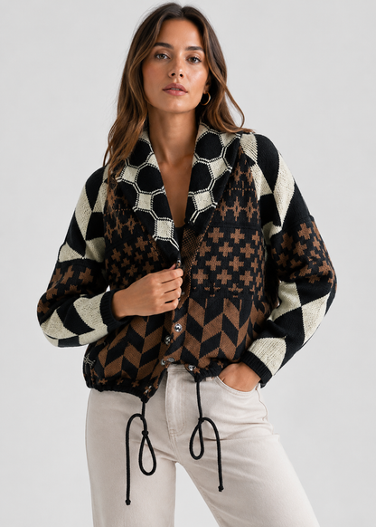 Women's Elegant Knit Cardigan | Soft Button-Up Sweater | Steven & Levon