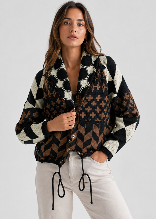 Women's Elegant Knit Cardigan | Soft Button-Up Sweater | Steven & Levon