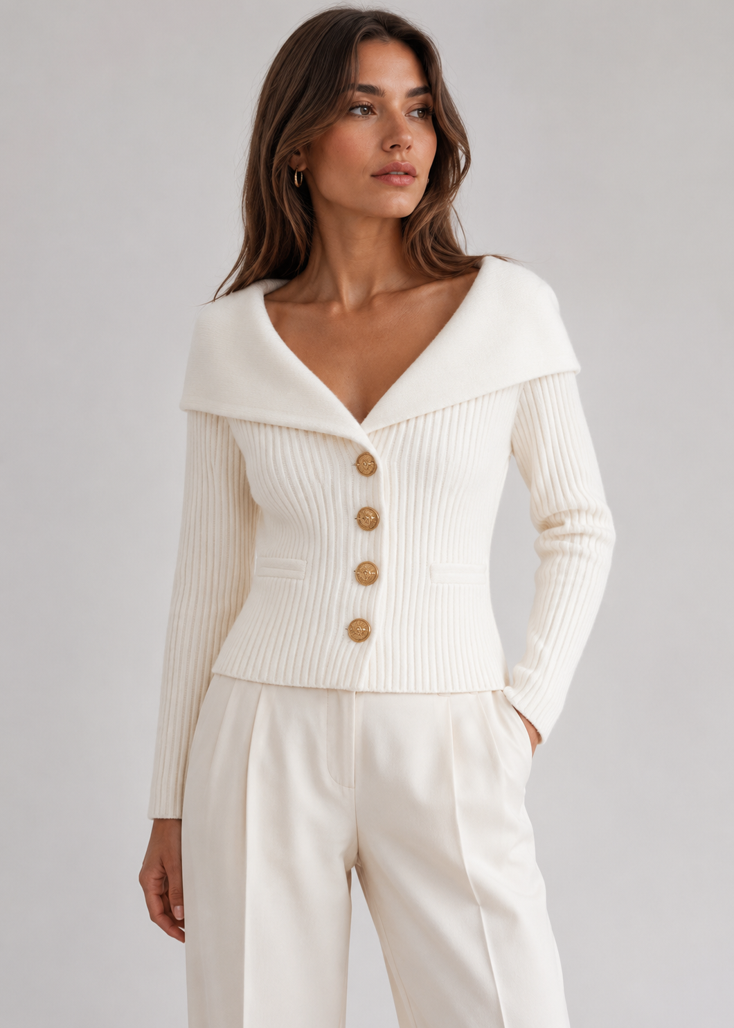 Chic Soft Knit Cardigan | Women's Button-Up Soft Sweater | Steven & Levon