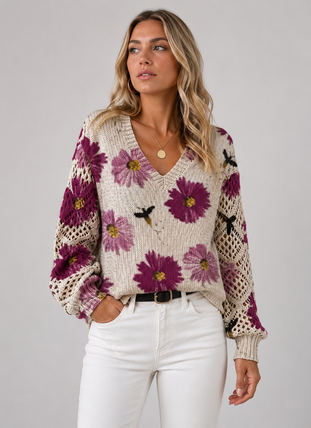 Women's Soft Button-Up Sweater | Elegant Knitwear | Soft-Knit | Steven & Levon