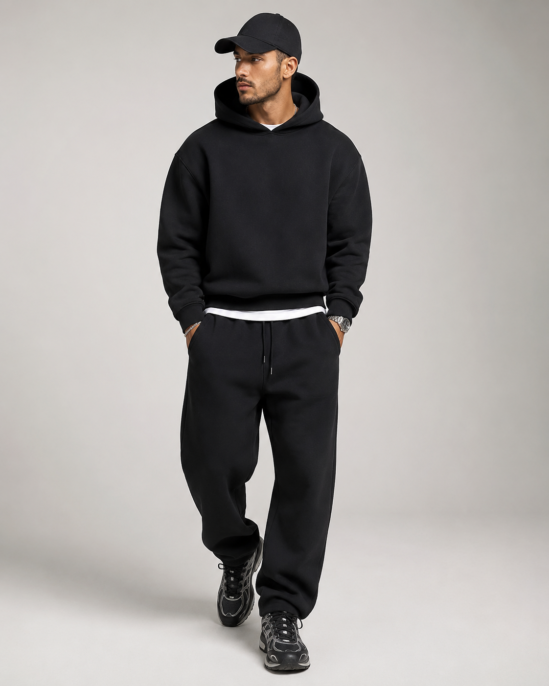 Men’s Hoodie & Jogging Set | Men | Soft Cotton Blend | Casual Fit & Drawstring Waist | Steven & Levon