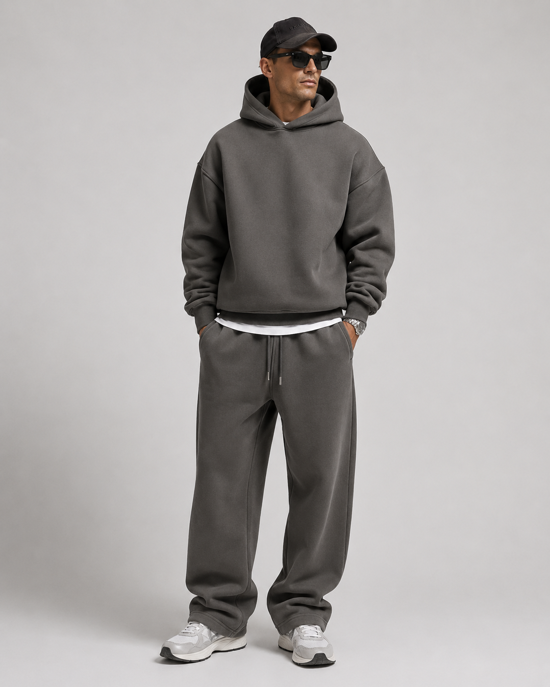 Men’s Hoodie & Jogging Set | Men | Soft Cotton Blend | Casual Fit & Drawstring Waist | Steven & Levon