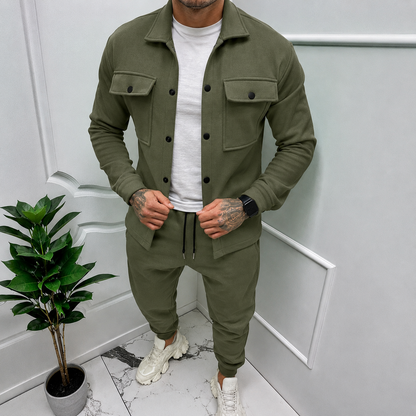 Men's Tracksuit Set | Men | Polyester | Casual Sporty Two-Piece Co-Ord | Relaxed Fit | Steven & Levon