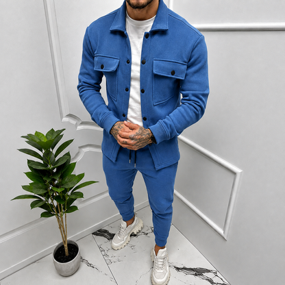 Men's Tracksuit Set | Men | Polyester | Casual Sporty Two-Piece Co-Ord | Relaxed Fit | Steven & Levon