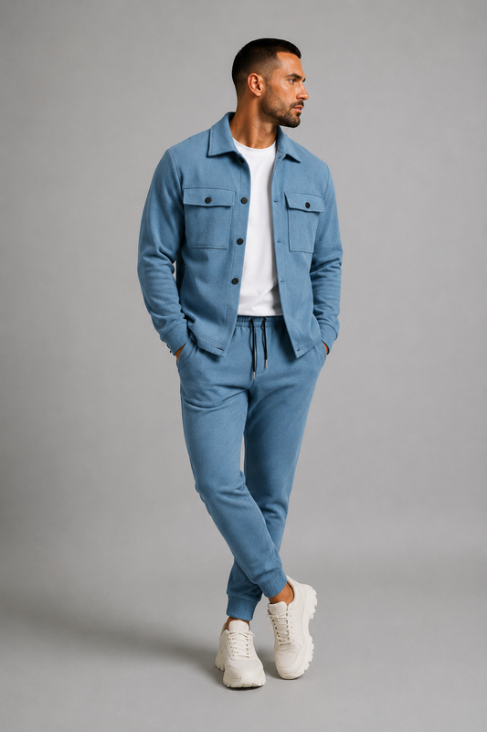 Men's Tracksuit Set | Men | Polyester | Casual Sporty Two-Piece Co-Ord | Relaxed Fit | Steven & Levon
