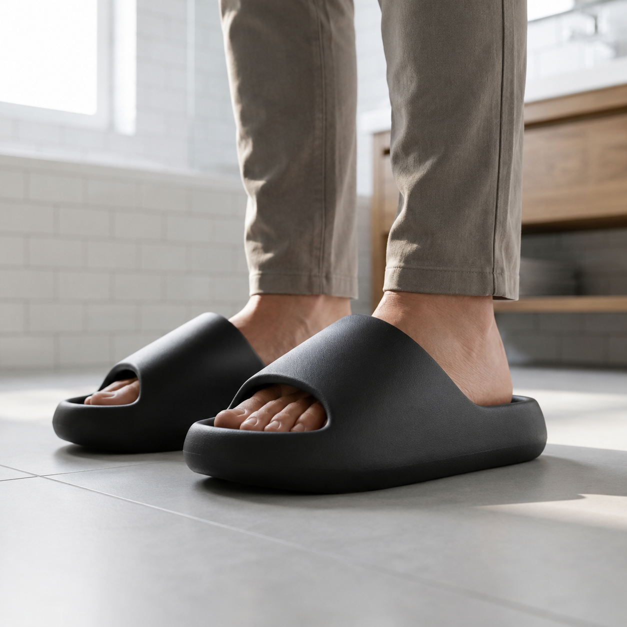Cloudrift - Thick Platform Cushion Slide  Indoor Casual Wear