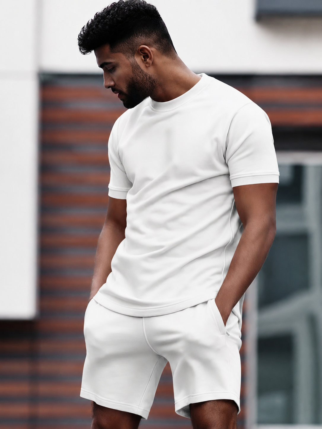 Men's Summer Co-Ord Set | Short Sleeve Shirt & Shorts | Lightweight Casual Outfit | Steven & Levon