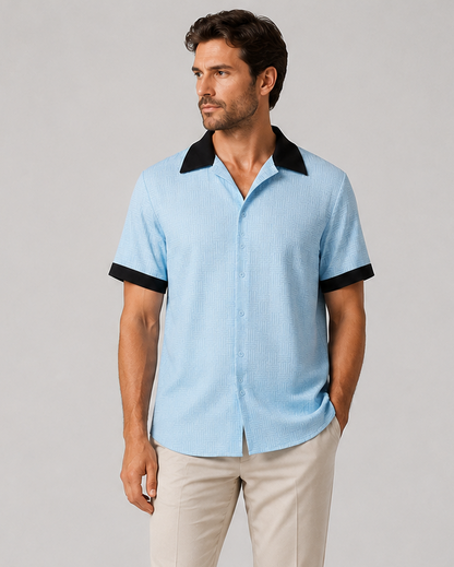Men’s Classic Casual Shirt | Men | Relaxed Fit Button-Up | Versatile Everyday Smart Casual Style | Steven & Levon