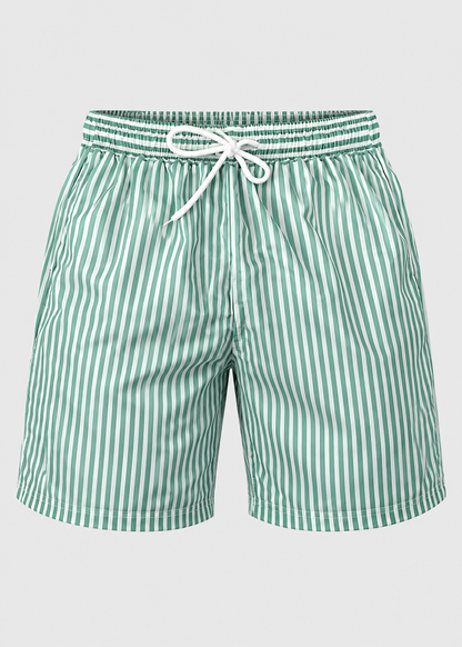 Striped Quick Dry Swim Shorts | Men | Lightweight Beachwear | Fast Dry Comfort | Steven & Levon