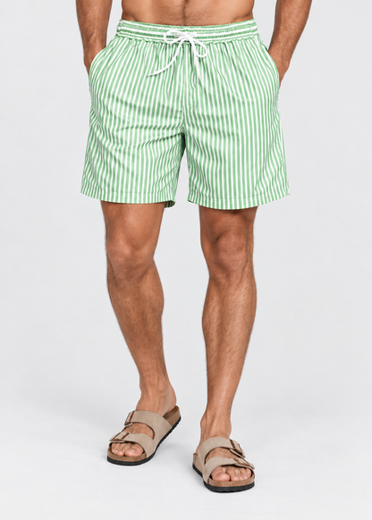 Striped Quick Dry Swim Shorts | Men | Lightweight Beachwear | Fast Dry Comfort | Steven & Levon
