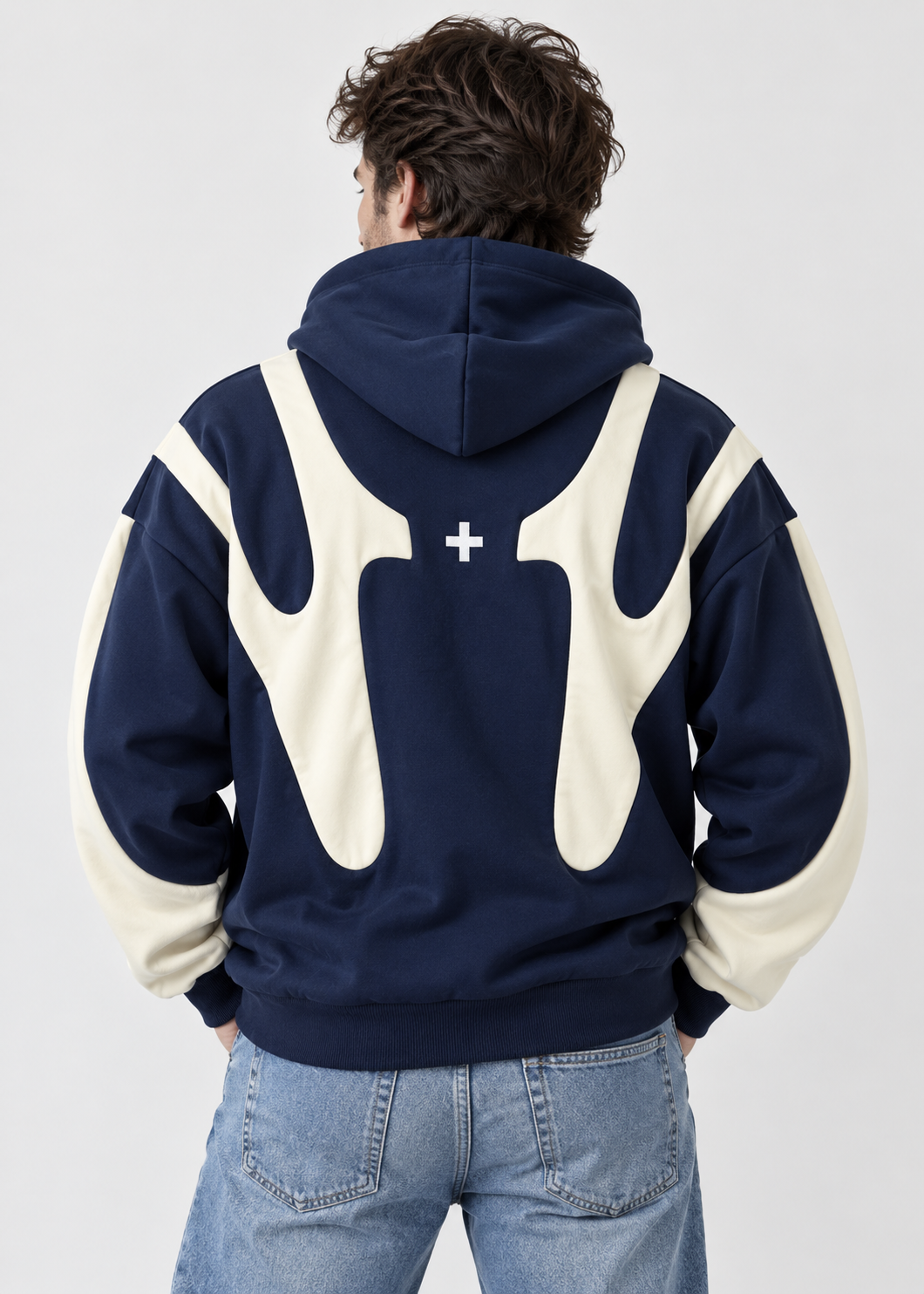 Oversized Streetwear Hoodie | Y2K Graphic | Men | Polyester | Contrast Design | Steven & Levon
