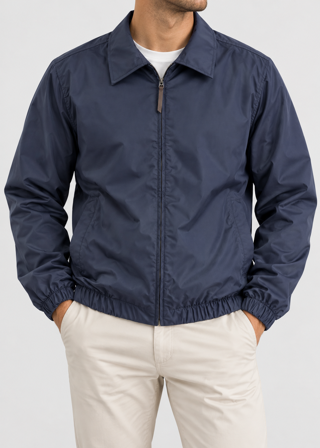 Men's Boxy Casual Jacket | Zip-Up Jacket Men | Relaxed Fit | Lightweight Everyday Outerwear | Steven & Levon