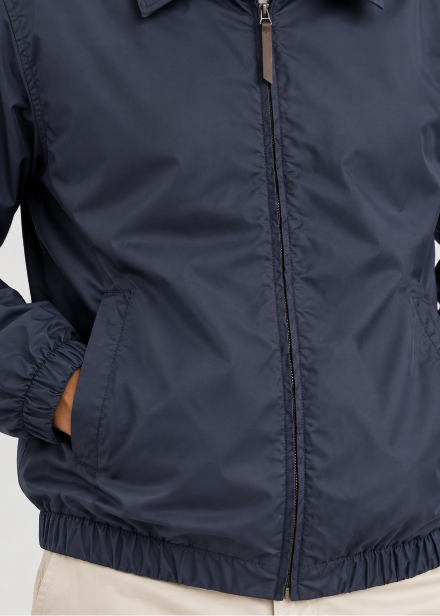 Men's Boxy Casual Jacket | Zip-Up Jacket Men | Relaxed Fit | Lightweight Everyday Outerwear | Steven & Levon