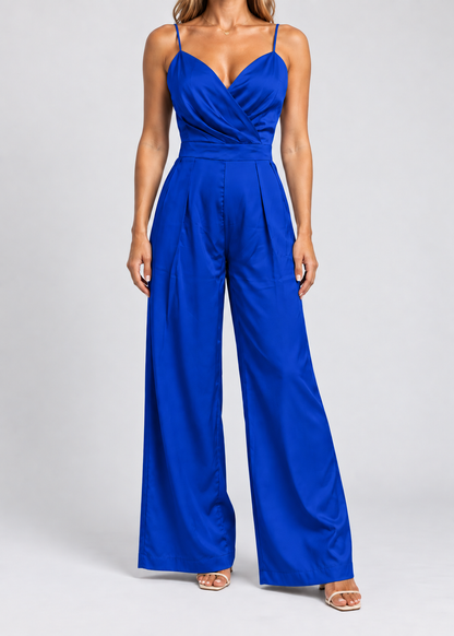 Women's Sleeveless Wide Leg Jumpsuit | High Waist & Occasion Wear | Elegant Fit | Steven & Levon