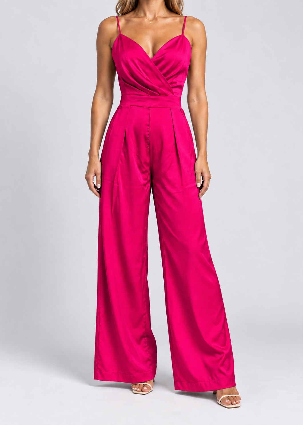 Women's Sleeveless Wide Leg Jumpsuit | High Waist & Occasion Wear | Elegant Fit | Steven & Levon