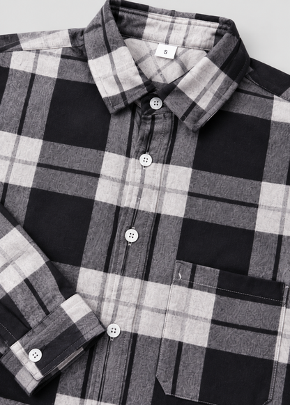 Men's Plaid Flannel Shirt | Button Up Overshirt | Steven & Levon