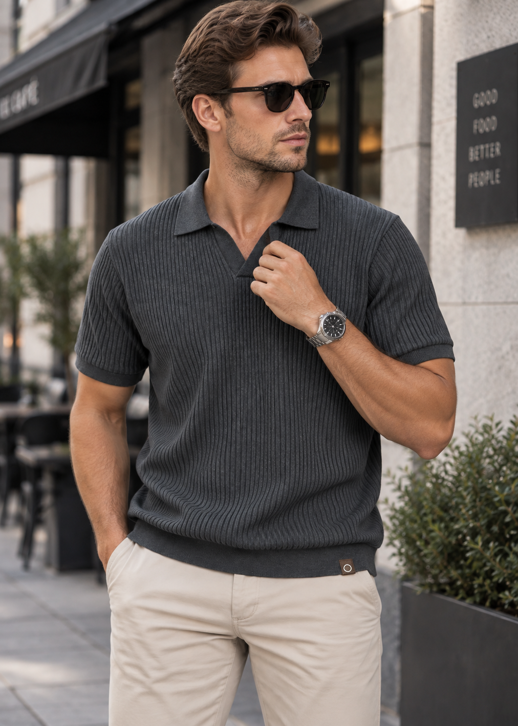 Men’s Polo Shirt | Short Sleeve Casual | Smart Casual Top | Steven & Levon