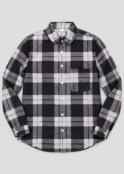 Men's Plaid Flannel Shirt | Button Up Overshirt | Steven & Levon