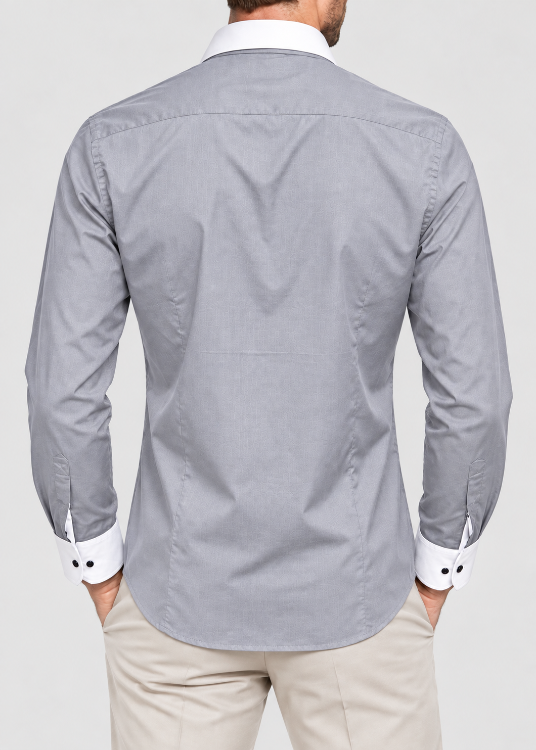 Men's Two-Tone Shirt | Men | Slim Fit | Casual Button-Up | Steven & Levon