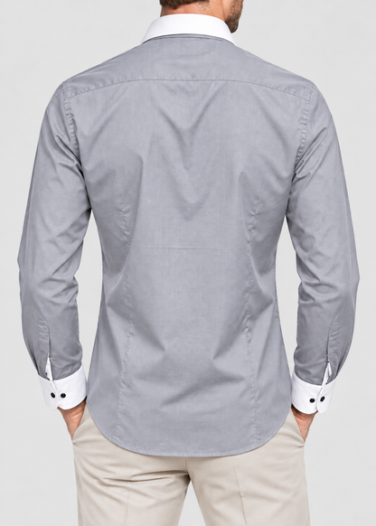 Men's Two-Tone Shirt | Men | Slim Fit | Casual Button-Up | Steven & Levon