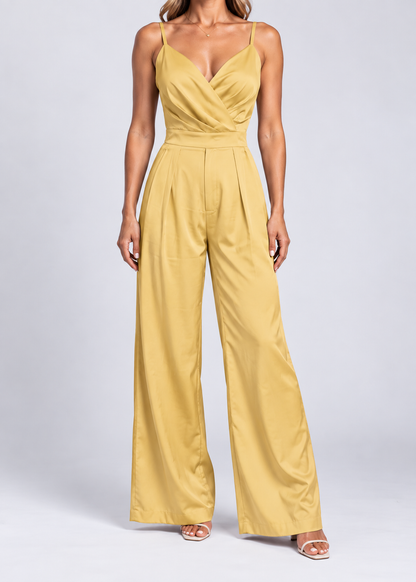Women's Sleeveless Wide Leg Jumpsuit | High Waist & Occasion Wear | Elegant Fit | Steven & Levon