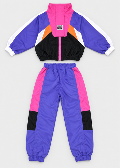 Kids Colour Block Tracksuit | Boys Zip-Up Set | Steven & Levon
