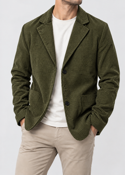 Men's Chunky Cardigan | Stand Collar | Warm Sweater | Steven & Levon
