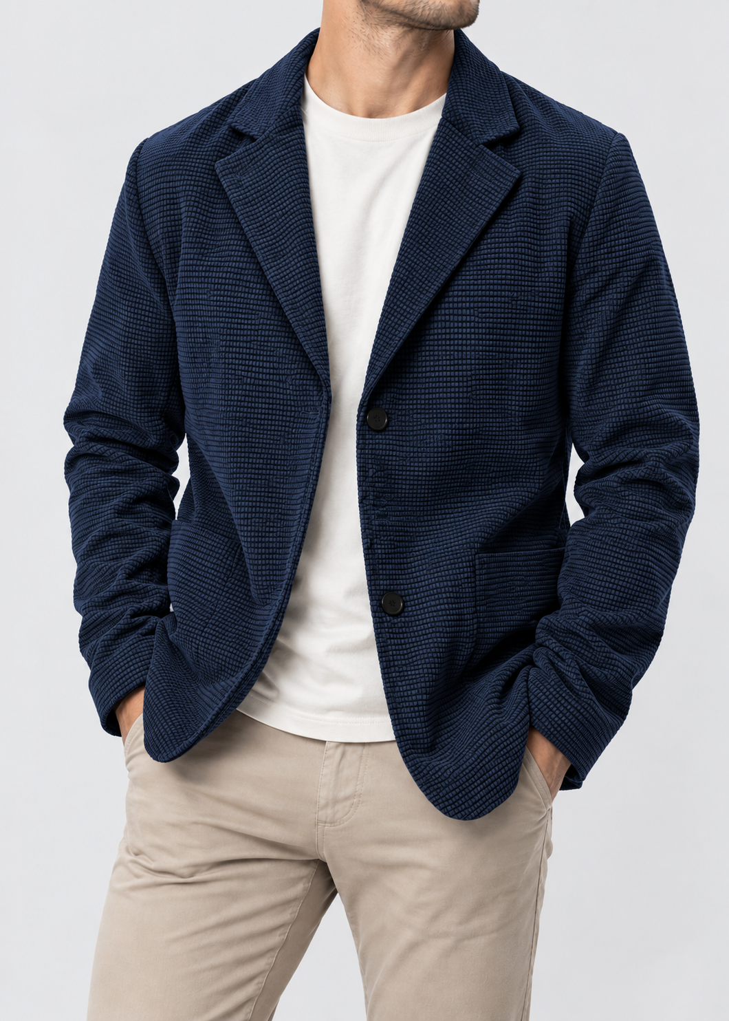 Men's Chunky Cardigan | Stand Collar | Warm Sweater | Steven & Levon