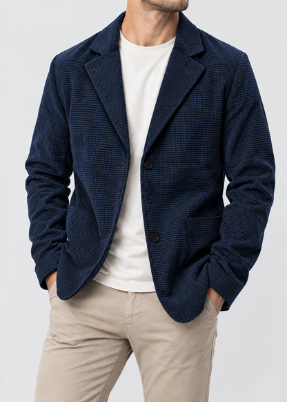 Men's Chunky Cardigan | Stand Collar | Warm Sweater | Steven & Levon