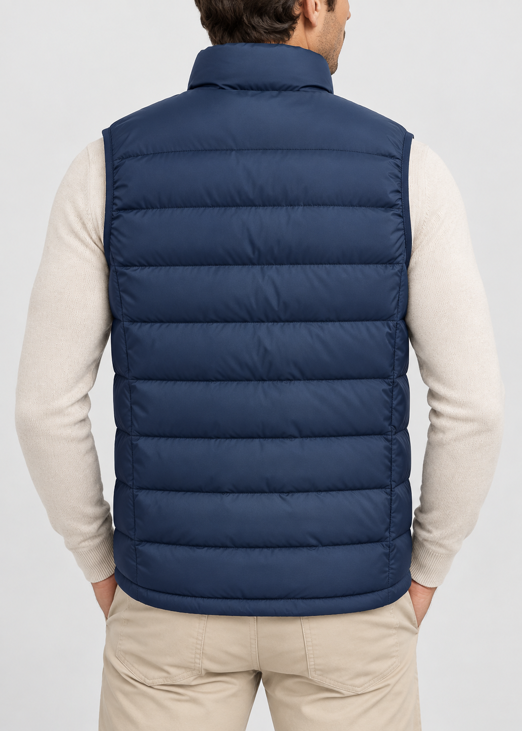 Men's Lightweight Quilted Gilet | Zip Front Bodywarmer | Insulated Sleeveless Vest | Steven & Levon