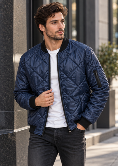 Men's Puffer Jacket | Men | Quilted | Durable Insulated Coat | Steven & Levon