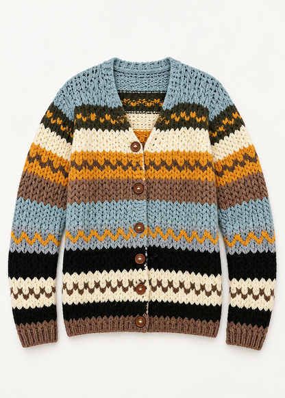 Women's Art Knit Cardigan | Button Front | Soft Knit | Steven & Levon