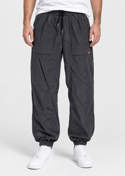 Men's Loose Fit Tapered Jogger Trousers | Drawstring Waist & Gathered Cuffs | Casual Relaxed Fit | Steven & Levon