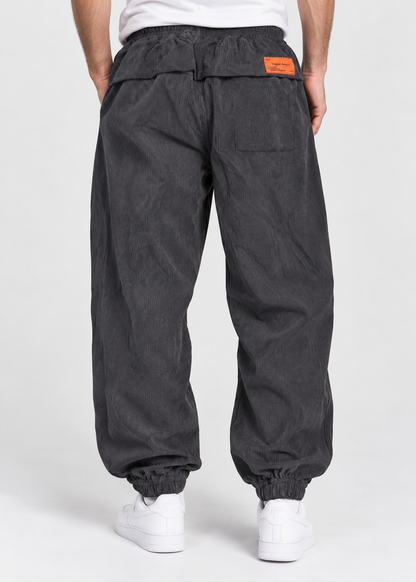 Men's Loose Fit Tapered Jogger Trousers | Drawstring Waist & Gathered Cuffs | Casual Relaxed Fit | Steven & Levon