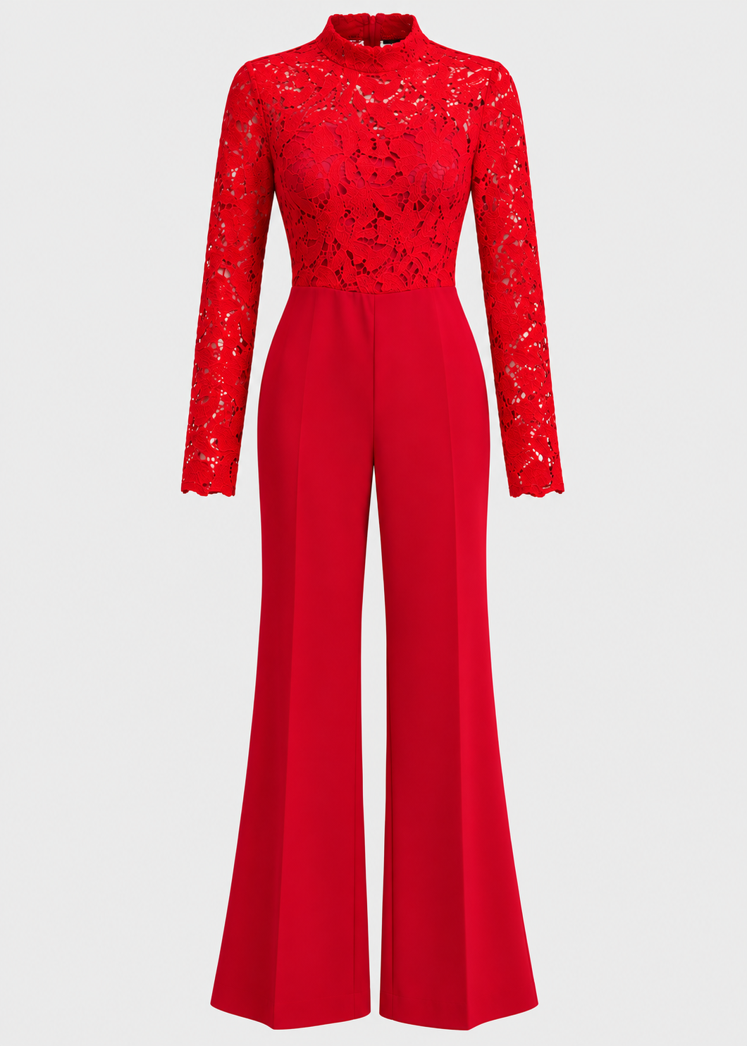 Women's Lace Jumpsuit | Embroidered Flared Leg | Steven & Levon