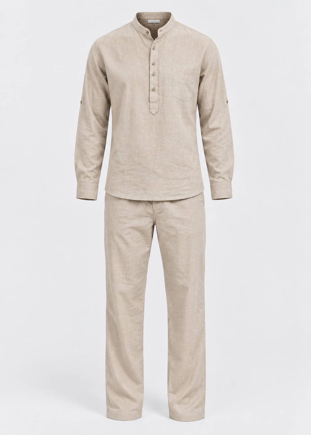 Linen Shirt and Trousers Set | Men | Linen Blend | 2 Piece Co-Ord Outfit | Smart Casual Summer Wear | Steven & Levon
