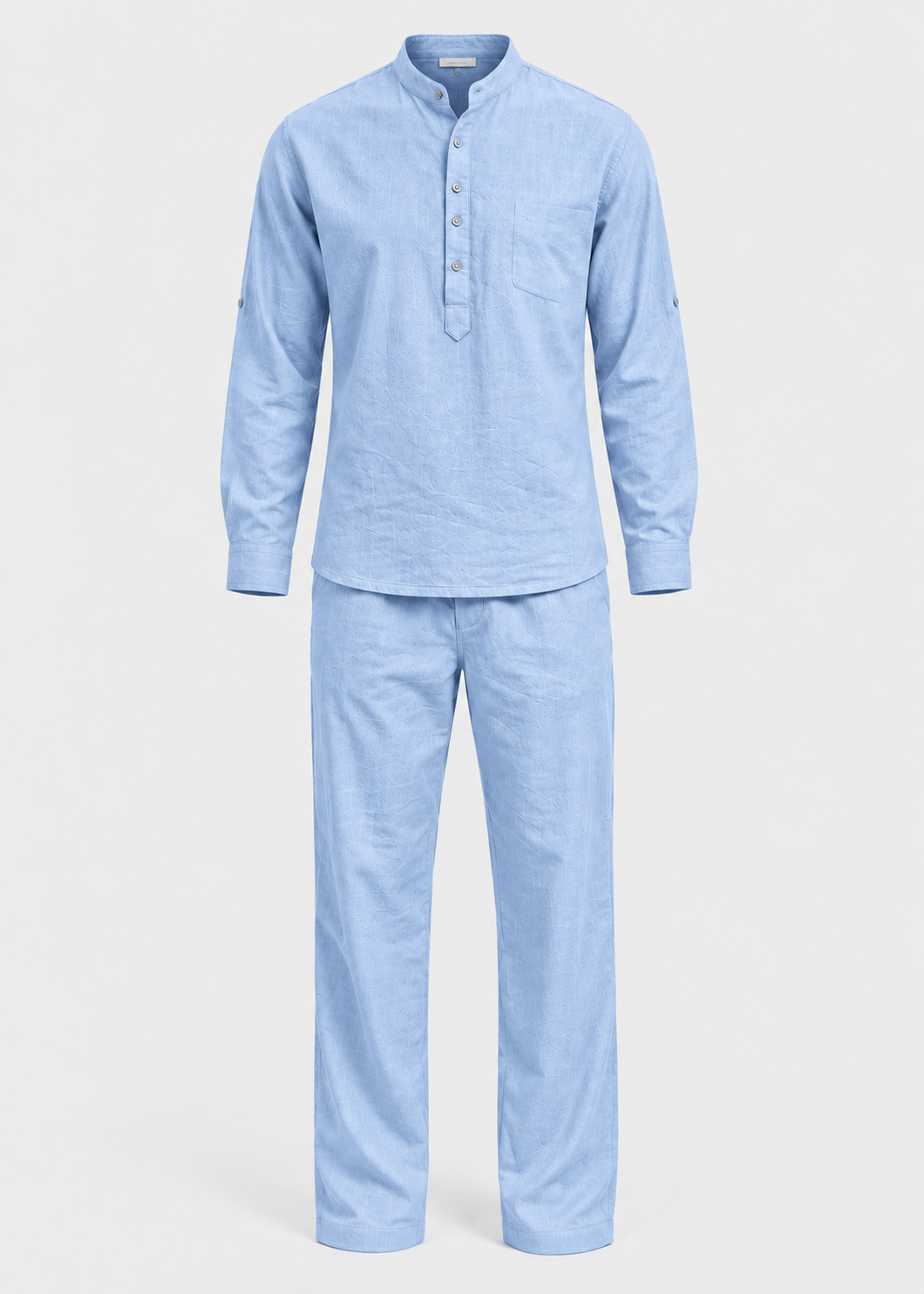 Linen Shirt and Trousers Set | Men | Linen Blend | 2 Piece Co-Ord Outfit | Smart Casual Summer Wear | Steven & Levon