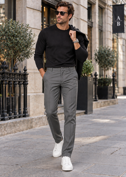 Men's Lightweight Leisure Trousers Relaxed Fit | Everyday Casual Wear | Steven & Levon