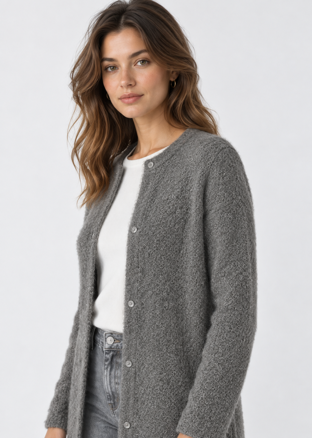Women's Button-Up Knit Cardigan | Soft Everyday Sweater | Steven & Levon