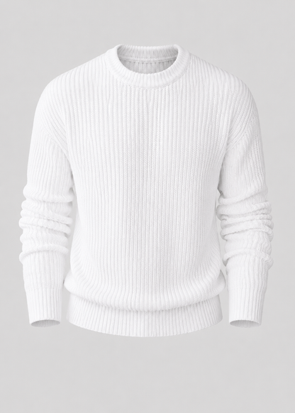 Oversized Knitted Jumper | Knit Pullover Sweater | Polyester Fiber Fabric | Steven & Levon
