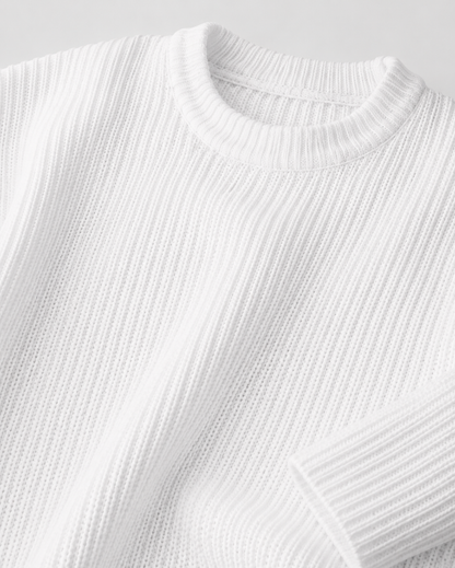 Oversized Knitted Jumper | Knit Pullover Sweater | Polyester Fiber Fabric | Steven & Levon