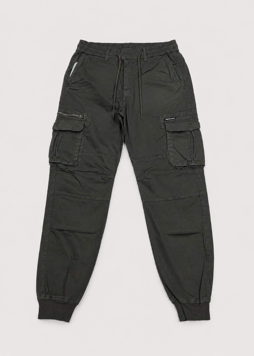 Men’s Drawstring Cargo Joggers | Cuffed Utility Trousers | Relaxed Fit | Casual Streetwear | Steven & Levon