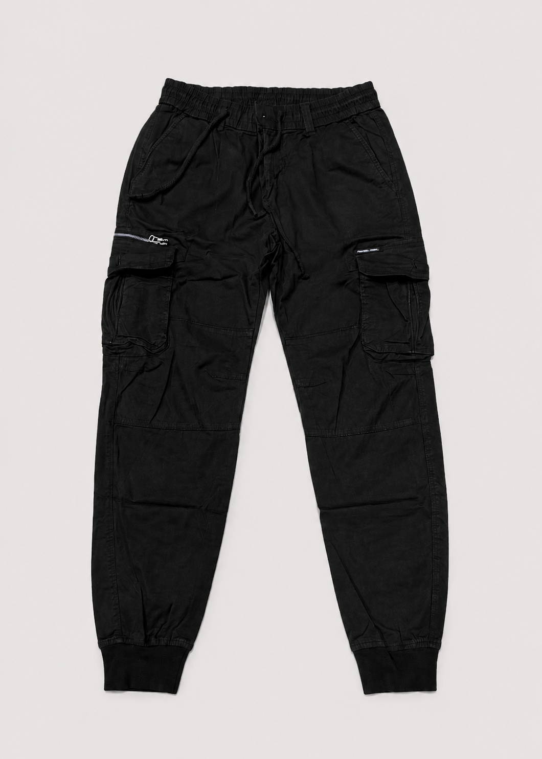 Men’s Drawstring Cargo Joggers | Cuffed Utility Trousers | Relaxed Fit | Casual Streetwear | Steven & Levon