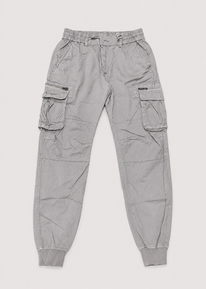 Men’s Drawstring Cargo Joggers | Cuffed Utility Trousers | Relaxed Fit | Casual Streetwear | Steven & Levon