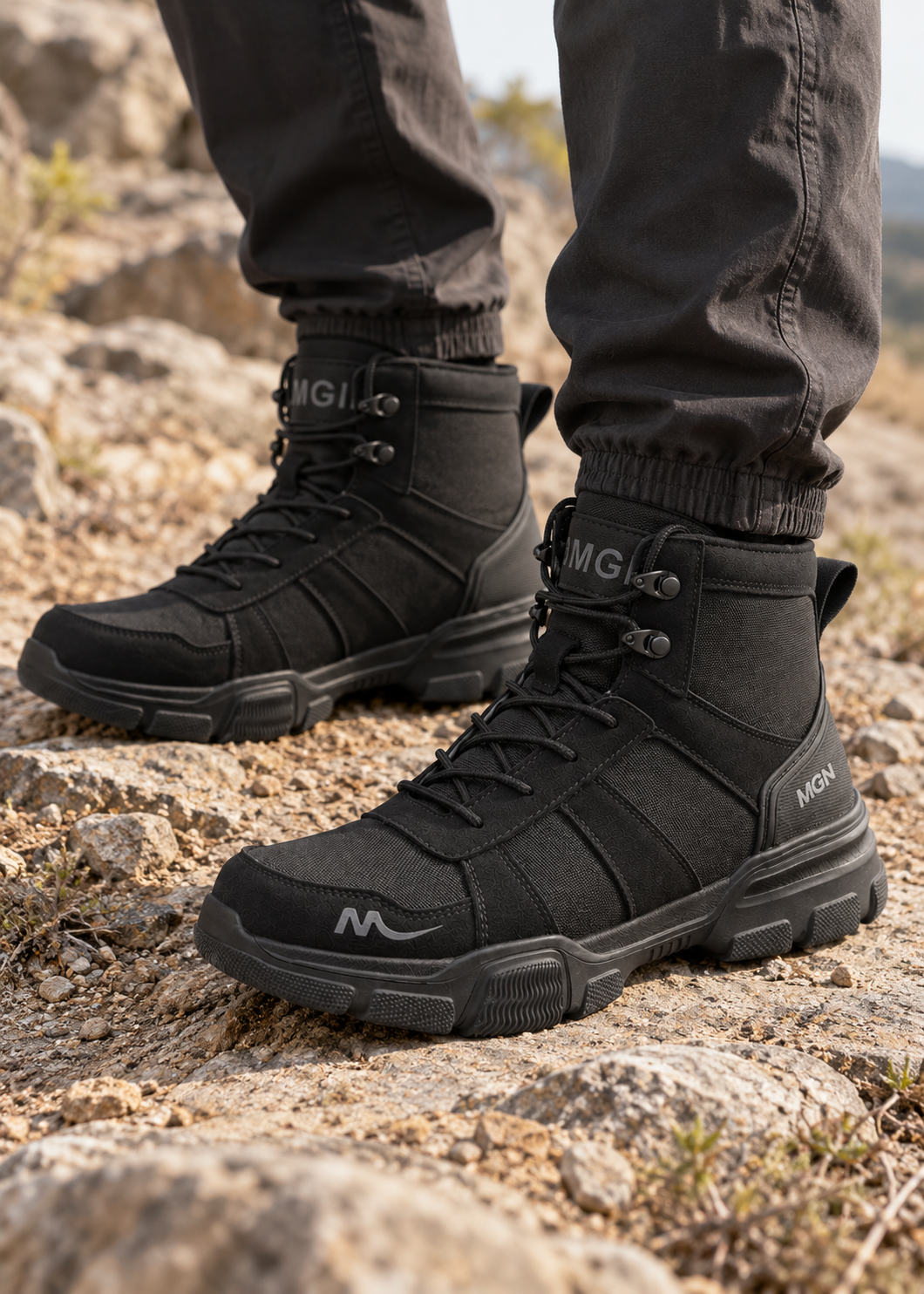 Steelgrip - High-Top Tactical Safety Work Boot  On-Site Foot Protection