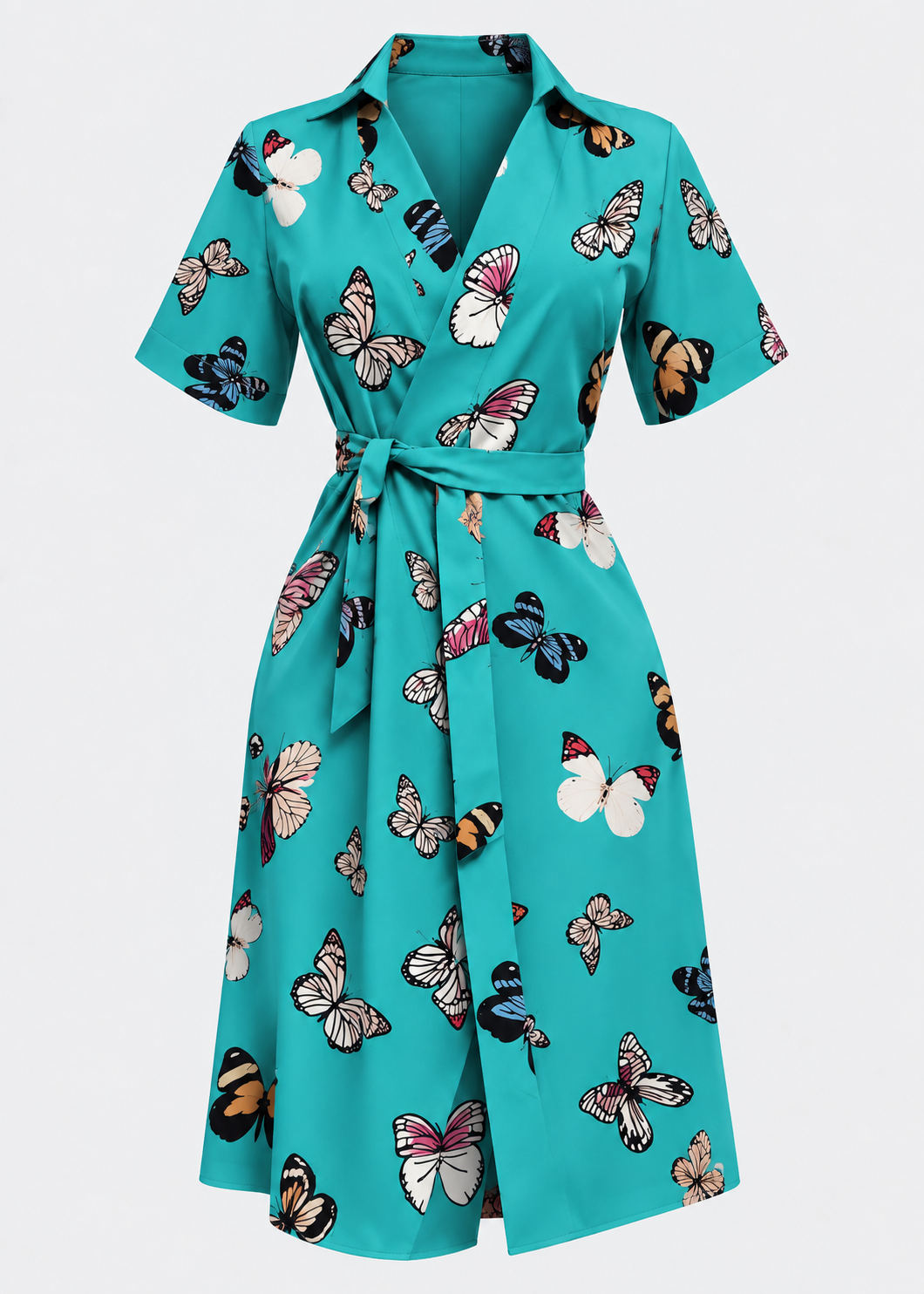 Women's Belted Blazer Dress | Collared Wrap Dress | Steven & Levon