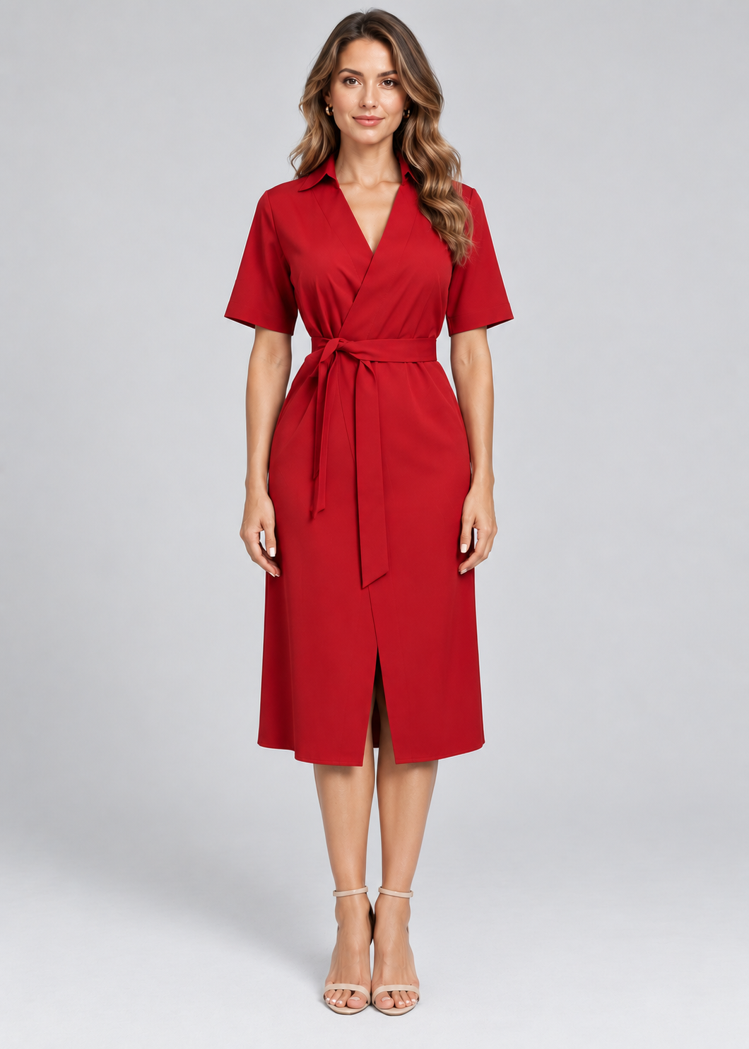 Women's Belted Blazer Dress | Collared Wrap Dress | Steven & Levon