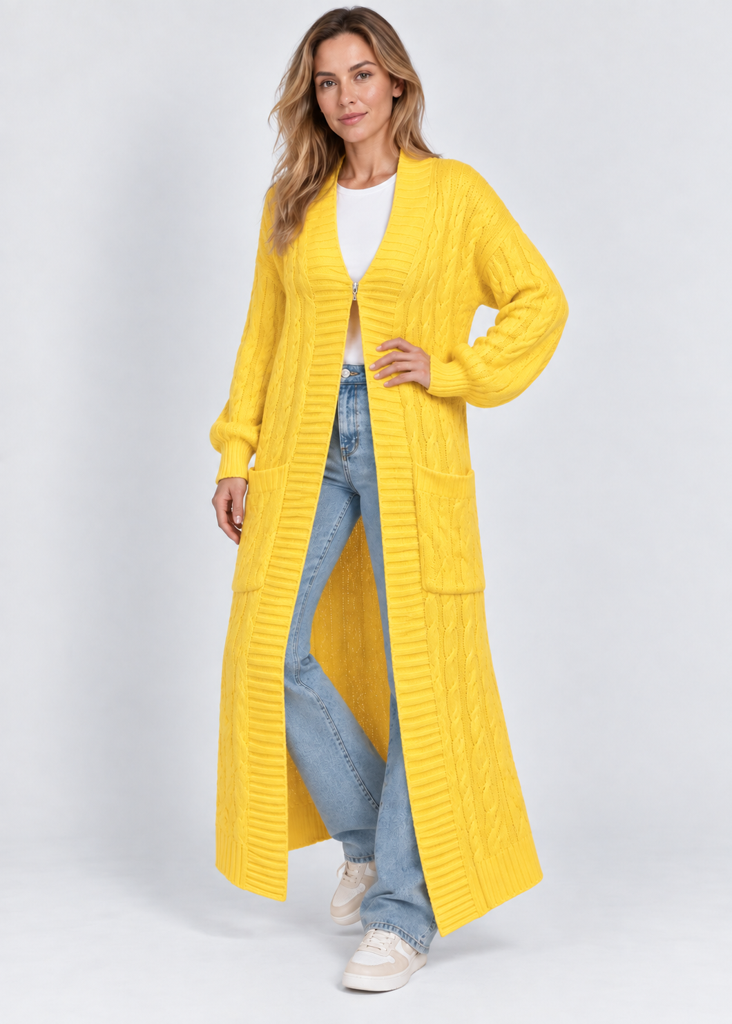 Women's Cozy Long Cardigan | Lightweight Everyday Wear | Steven & Levon